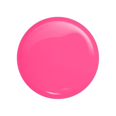 Amostra de verniz rosa brilhante