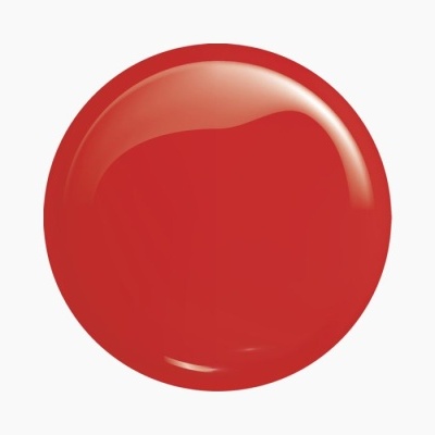 Bola vermelha brilhante sobre fundo branco