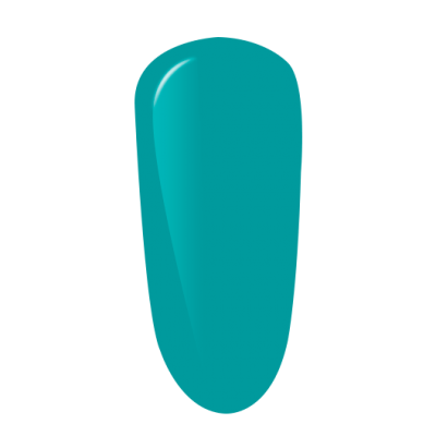 Amostra de verniz de unhas azul turquesa brilhante