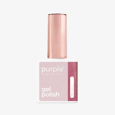 Frasco de verniz gel Purple Professional cor rosa com tampa metálica