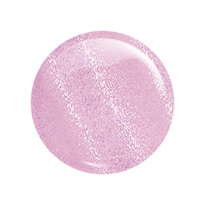 Círculo rosa brilhante com glitter prateado