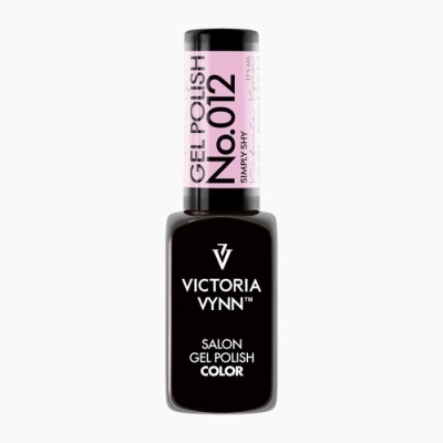 Frasco de verniz gel para unhas Victoria Vynn com detalhes em rosa e preto