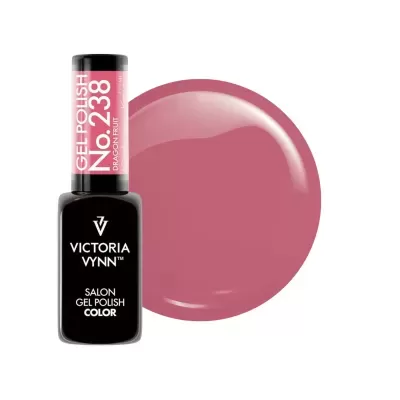 Esmalte gel Victoria Vynn rosa No.238 Dragon Fruit com amostra da cor