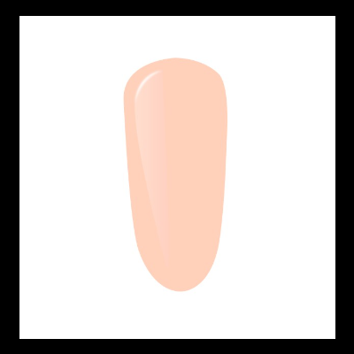 Unha artificial com verniz nude claro brilhante