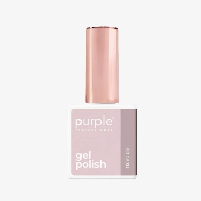 Frasco de verniz gel rosa claro Purple Professional com tampa cobre