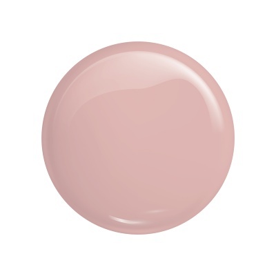 Amostra redonda de verniz de unhas rosa suave e brilhante