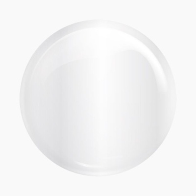 Bolha grande e transparente sobre fundo branco