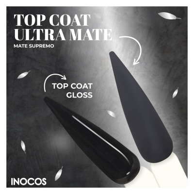 Aplicadores de verniz Preto com acabamentos mate e gloss, texto promocional