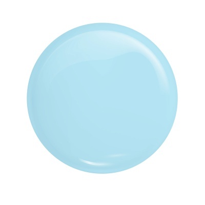 Gota de verniz azul claro brilhante