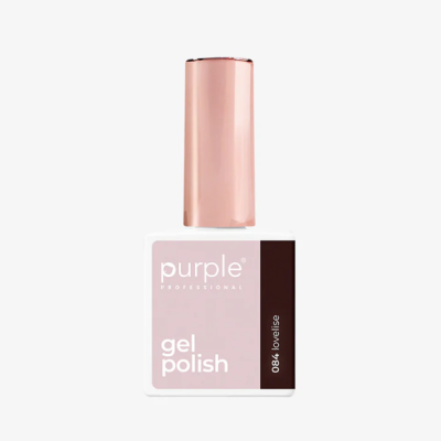 Frasco de verniz gel para unhas rosa claro com tampa metálica cor de rosa