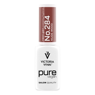 Frasco de verniz para unhas Victoria Vynn pure vegan com tampa cor Nude Wood