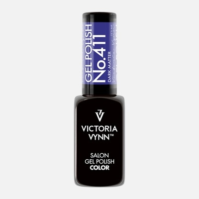 frasco de verniz de gel azul escuro Victoria Vynn