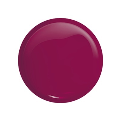 Mancha redonda de gel ou verniz de cor roxa escura brilhante