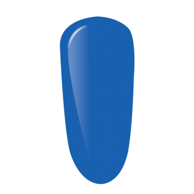 Amostra de verniz ou unha postiça azul brilhante