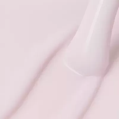 Pincel aplicador em textura cremosa rosa claro