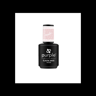 Frasco preto de verniz para unhas com etiqueta rosa clara e texto White