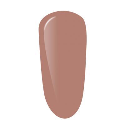 Amostra de verniz para unhas castanho nude brilhante