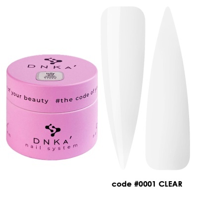 produto DNKA nail system embalagem rosa com unhas artificiais brancas