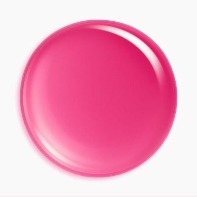 Prato redondo de plástico rosa brilhante