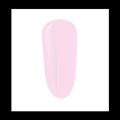 Unha artificial oval rosa clara brilhante