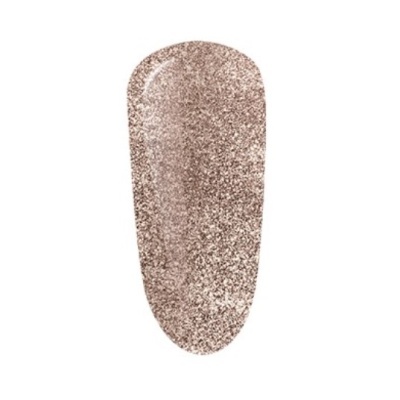 Amostra de verniz de unhas dourado brilhante