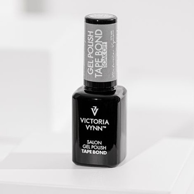 Frasco preto de verniz gel para unhas Victoria Vynn