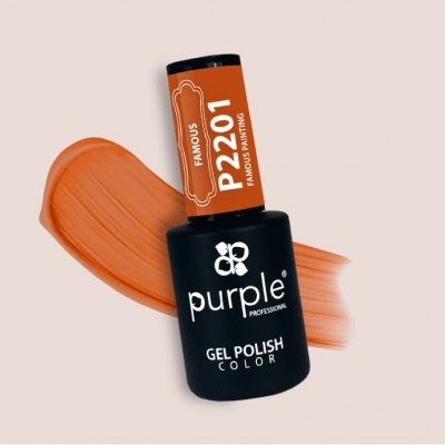 Verniz gel para unhas cor laranja da marca Purple Professional