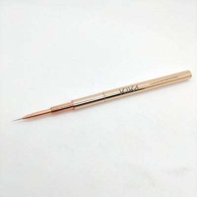 Lápis delineador de olhos metálico dourado com ponta fina