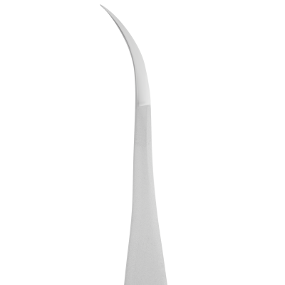 Pinça metálica de ponta curvada fina