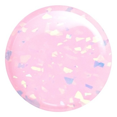 Prato redondo cor-de-rosa com padrão marmoreado colorido