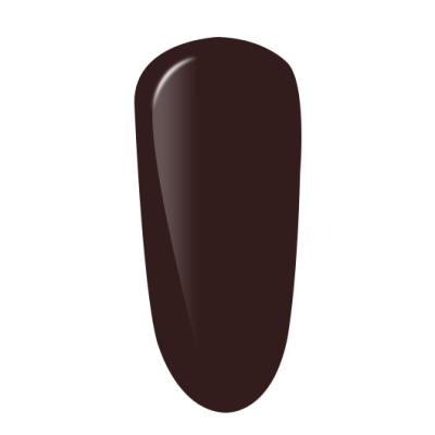 Amostra de verniz de unhas castanho escuro brilhante
