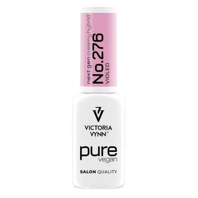 Frasco de verniz de unhas branco e rosa da Victoria Vynn