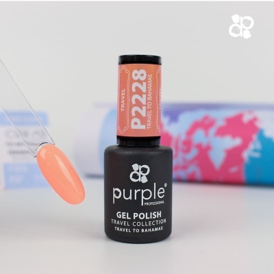 Verniz gel para unhas roxo Purple Professional Travel to Bahamas P2228