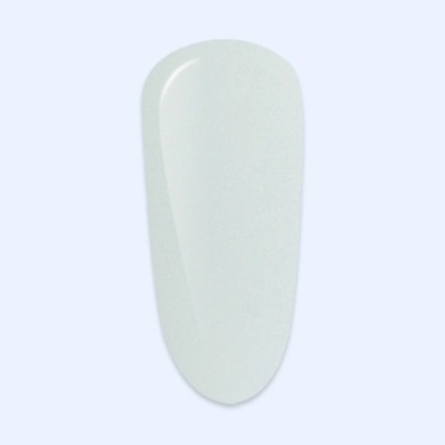 Produto plástico oval branco sobre fundo azul claro