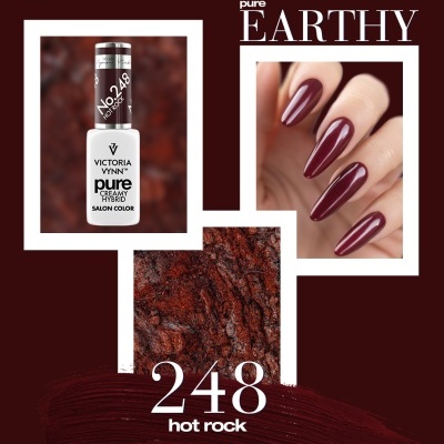 Verniz de unhas Victoria Vynn cor 248 hot rock com textura rocha