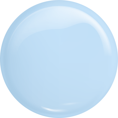 Bola azul clara translúcida com brilho