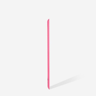 Tablet rosa visto de lado