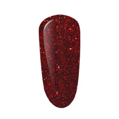 Verniz de unhas vermelho glitter brilhante