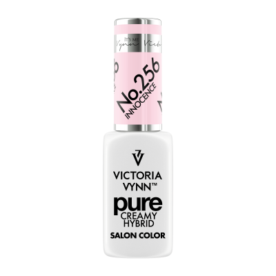 Frasco de verniz de unhas branco com tampa rosa claro e texto preto