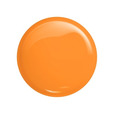 Superfície circular lisa e brilhante laranja