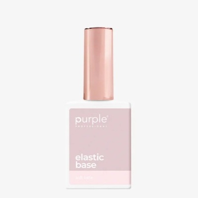 Frasco de verniz para unhas rosa claro com tampa metálica cor de cobre