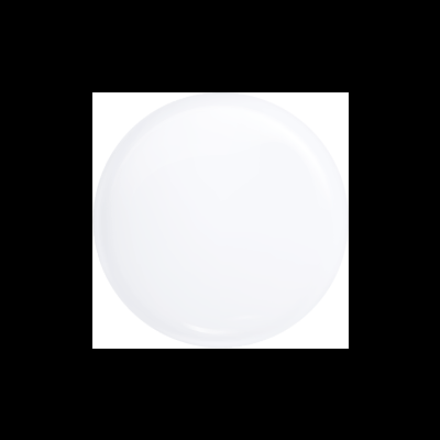 Prato redondo branco de cerâmica com borda ligeiramente elevada