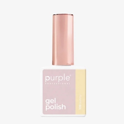 Esmalte de gel Purple Professional 109 sunny com tampa cor de rosa