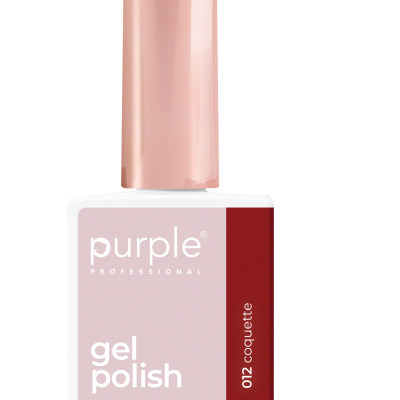 Frasco de esmalte em gel Purple Professional com tampa rosé metálica