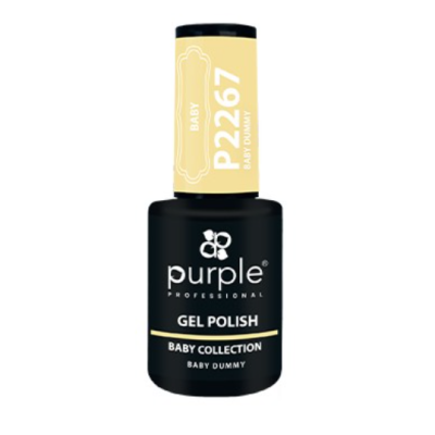 Frasco de verniz gel para unhas cor bege claro da Purple Professional