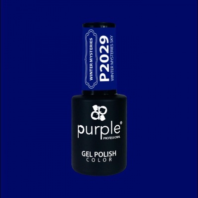 Frasco de verniz em gel azul escuro Purple Professional