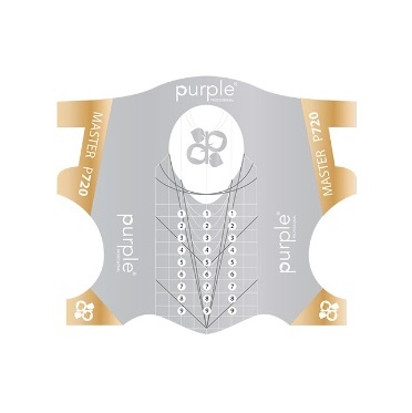 Ponta-de-diamante para unhas em plástico cinza e dourado com texto e números