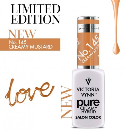 Frasco de verniz para unhas Victoria Vynn Creamy Mustard No. 145 edição limitada