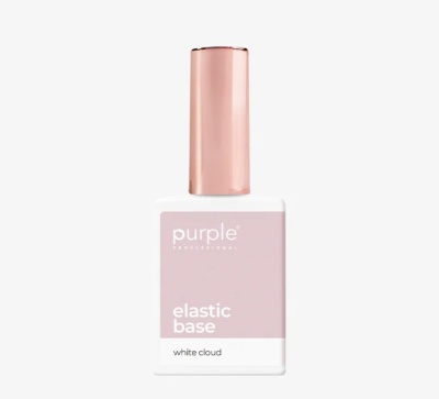 Frasco de verniz base elástica Purple Professional branco