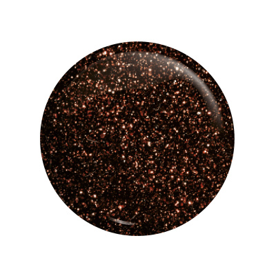 Disco redondo brilhante preto com glitter dourado